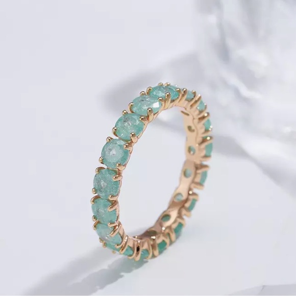 Zircon turquoise ring ‼️MOVING SALE EVERYTHING MUST GO! SEND OFFERS ‼️ - Picture 1 of 3